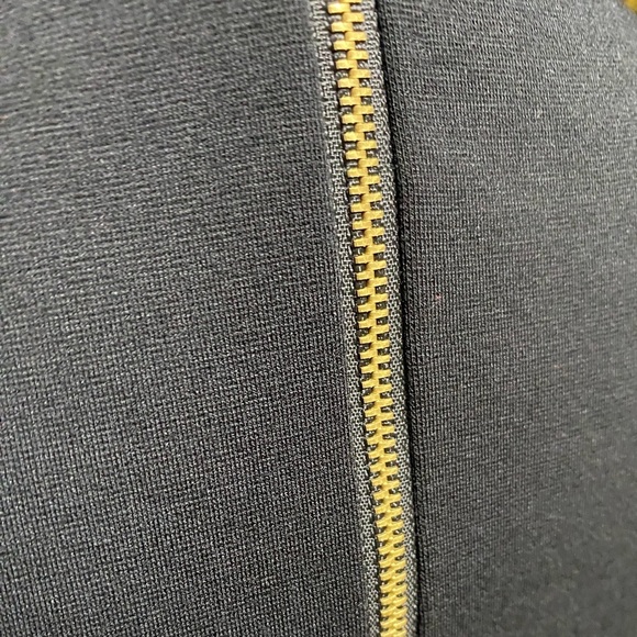 Rolla Coster Form Fitting Pin Up Inspired Black Midi Dress Sz L - Picture 5 of 10